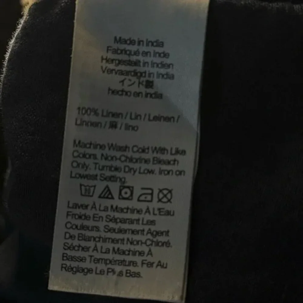 J. CREW Slim-fit Navy 100%  Linen Shirt Sz 0 - Picture 4 of 6